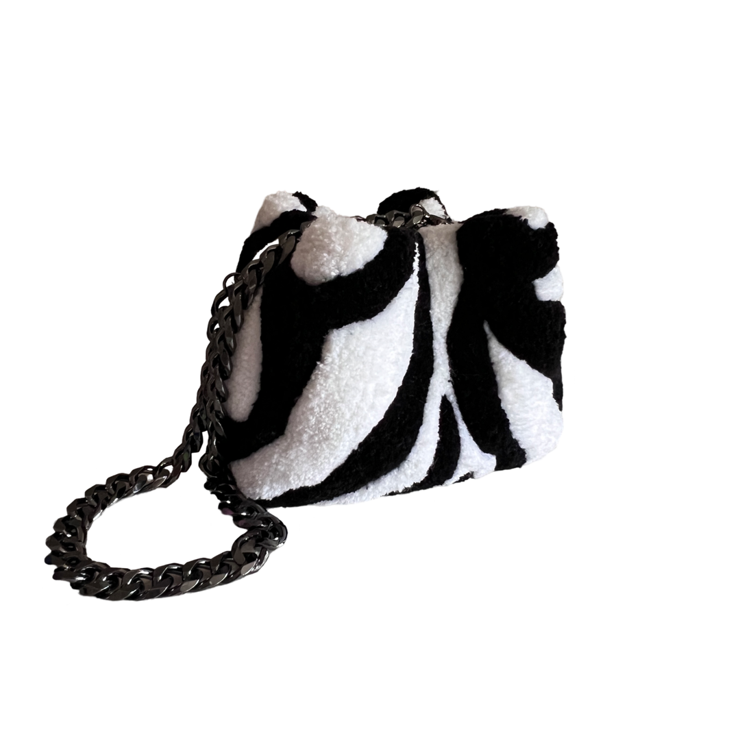 A. KAR by Adrine Karapetyan | Mini GorgBag | Black & White Zebra